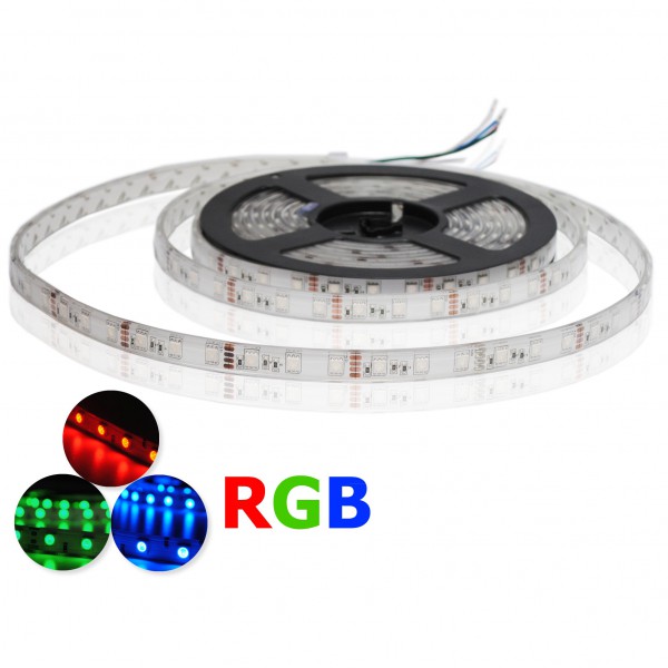 Flexibele Waterdichte IP68 LED strip RGB 5050 60 LED/m - Per meter